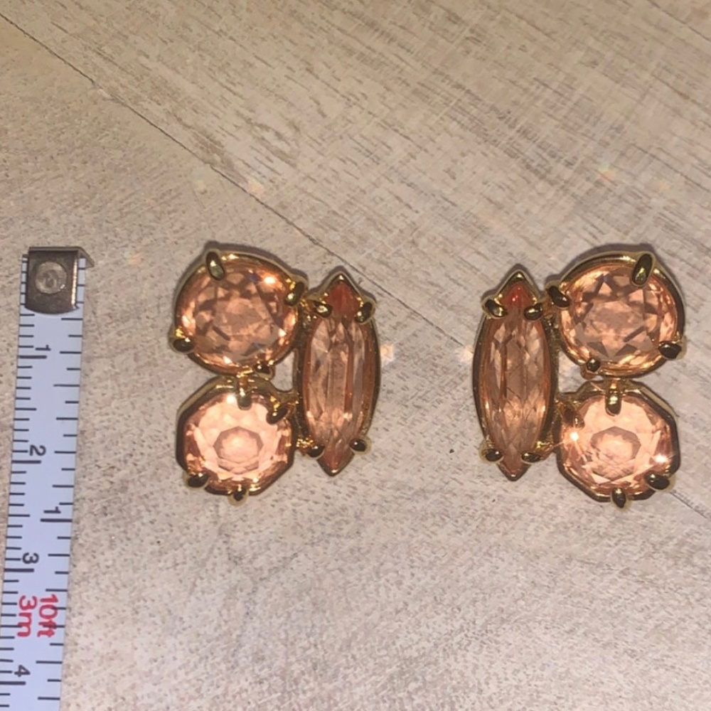 Kate Spade Gold and Pink Earrings